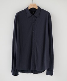 【P.T】High-gauge Jacquard Shirts /ウォッシャブル/コットン100%/夏服/伸縮性/日本製