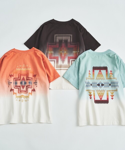 PENDLETON（ペンドルトン）の「【PENDLETON/ペンドルトン】グラデーション ダイバックプリント Tシャツ / ユニセックス（Tシャツ/カットソー・メンズ・グレー系その他/ブルー系その他/オレンジ系その他・M/L）」の12枚目の写真