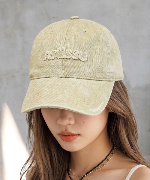 FUN(ファン)の「ケミカルロゴCAP(キャップ・レディース・ブラック/ベージュ/ピンク・FREE)」の2枚目の写真