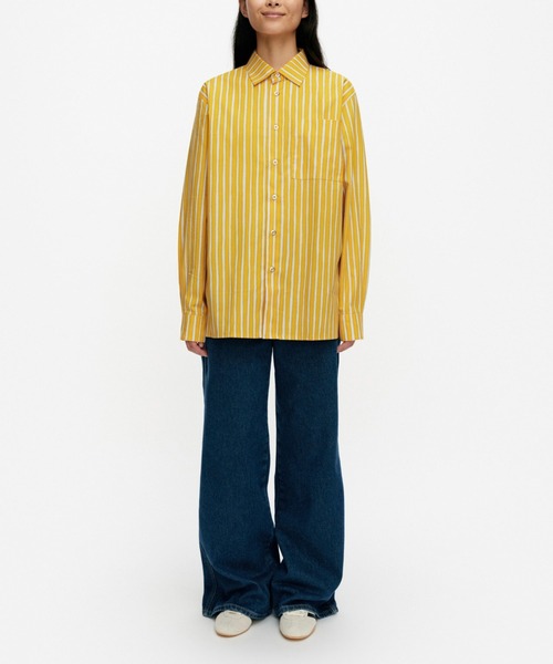 marimekko(マリメッコ)の「【kioski】Piccolo / Jokapoika blouse(シャツ/ブラウス・レディース・ライラック/ブルー/オレンジ/イエロー/ライトグリーン/ホワイト・MEDIUM/SMALL/X-SMALL/XX-SMALL/LARGE)」の6枚目の写真