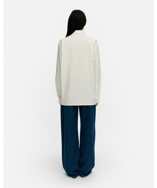marimekko(マリメッコ)の「【kioski】Piccolo / Jokapoika blouse(シャツ/ブラウス・レディース・ライラック/ブルー/オレンジ/イエロー/ライトグリーン/ホワイト・MEDIUM/SMALL/X-SMALL/XX-SMALL/LARGE)」の7枚目の写真