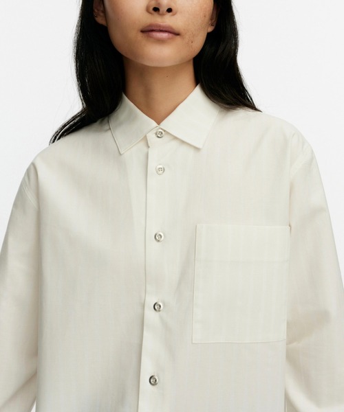 marimekko(マリメッコ)の「【kioski】Piccolo / Jokapoika blouse(シャツ/ブラウス・レディース・ライラック/ブルー/オレンジ/イエロー/ライトグリーン/ホワイト・MEDIUM/SMALL/X-SMALL/XX-SMALL/LARGE)」の9枚目の写真