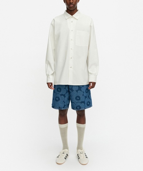 marimekko(マリメッコ)の「【kioski】Piccolo / Jokapoika blouse(シャツ/ブラウス・レディース・ライラック/ブルー/オレンジ/イエロー/ライトグリーン/ホワイト・MEDIUM/SMALL/X-SMALL/XX-SMALL/LARGE)」の10枚目の写真