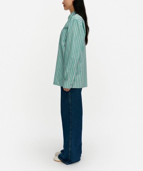 marimekko(マリメッコ)の「【kioski】Piccolo / Jokapoika blouse(シャツ/ブラウス・レディース・ライラック/ブルー/オレンジ/イエロー/ライトグリーン/ホワイト・MEDIUM/SMALL/X-SMALL/XX-SMALL/LARGE)」の14枚目の写真