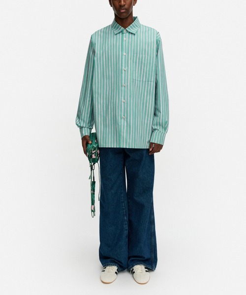 marimekko(マリメッコ)の「【kioski】Piccolo / Jokapoika blouse(シャツ/ブラウス・レディース・ライラック/ブルー/オレンジ/イエロー/ライトグリーン/ホワイト・MEDIUM/SMALL/X-SMALL/XX-SMALL/LARGE)」の17枚目の写真
