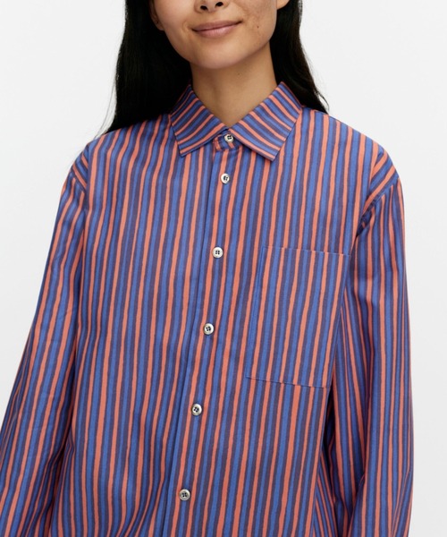 marimekko(マリメッコ)の「【kioski】Piccolo / Jokapoika blouse(シャツ/ブラウス・レディース・ライラック/ブルー/オレンジ/イエロー/ライトグリーン/ホワイト・MEDIUM/SMALL/X-SMALL/XX-SMALL/LARGE)」の22枚目の写真