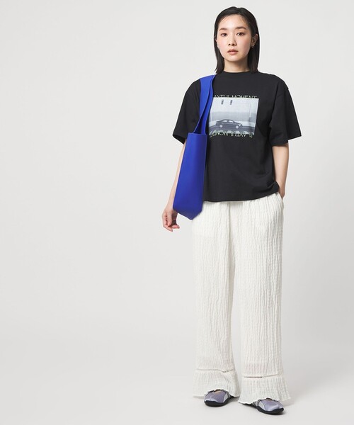 CITEN（シテン）の「＜CITEN＞ハシゴレースフリルパンツ（その他パンツ・レディース・ホワイト/ブラック・M/S）」の4枚目の写真