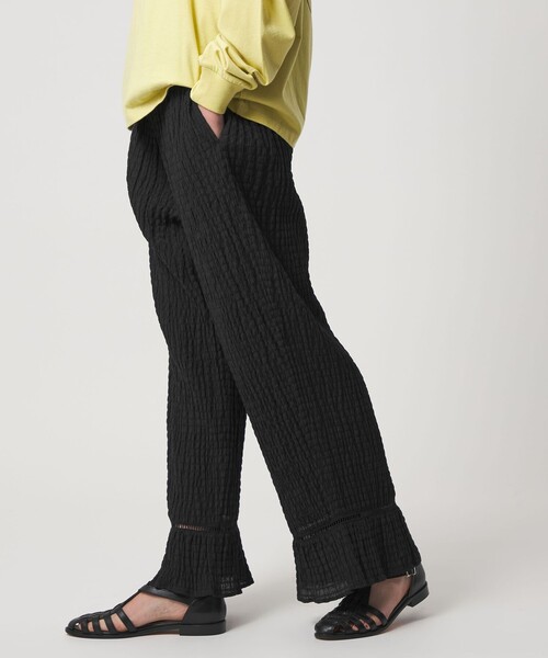 CITEN（シテン）の「＜CITEN＞ハシゴレースフリルパンツ（その他パンツ・レディース・ホワイト/ブラック・M/S）」の5枚目の写真