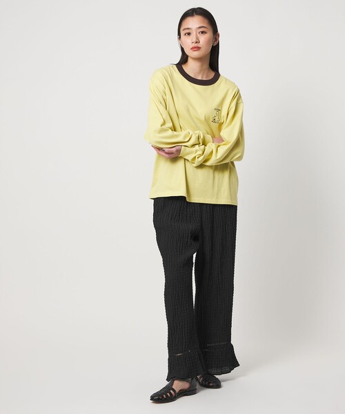 CITEN（シテン）の「＜CITEN＞ハシゴレースフリルパンツ（その他パンツ・レディース・ホワイト/ブラック・M/S）」の6枚目の写真