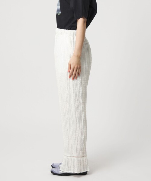 CITEN（シテン）の「＜CITEN＞ハシゴレースフリルパンツ（その他パンツ・レディース・ホワイト/ブラック・M/S）」の8枚目の写真