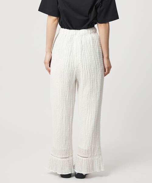 CITEN（シテン）の「＜CITEN＞ハシゴレースフリルパンツ（その他パンツ・レディース・ホワイト/ブラック・M/S）」の9枚目の写真