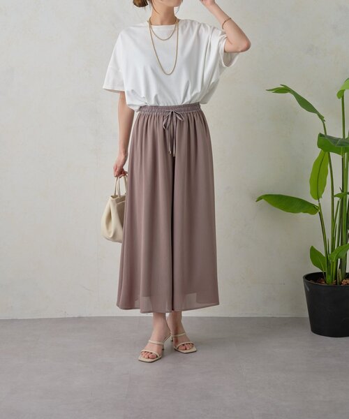 Jena espace merveilleux(ジェナ エスパスメルヴェイユ)の「ヨウリュウスカーチョ(その他パンツ・レディース・ブラック/ベージュ/ライトグレー・FREE)」の21枚目の写真