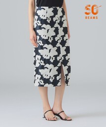 EFFE BEAMS | コンサバ フラワー ジャカード スカート(スカート)