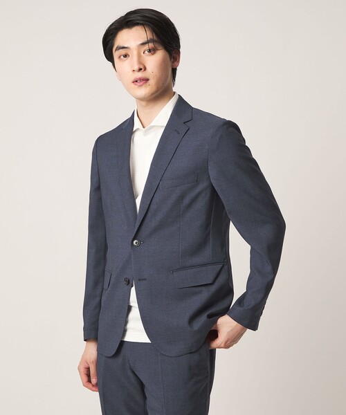 A DAY IN THE LIFE UNITED ARROWS(アデイインザライフユナイテッドアローズ)の「NTS®ツイル 2ボタン ジャケット-セットアップ対応・吸水速乾・マシンウォッシャブル-<A DAY IN THE LIFE>(テーラードジャケット・メンズ・ロイヤルブルー/ベージュ/ネイビー/グレー系・L/XL/S/M)」の4枚目の写真