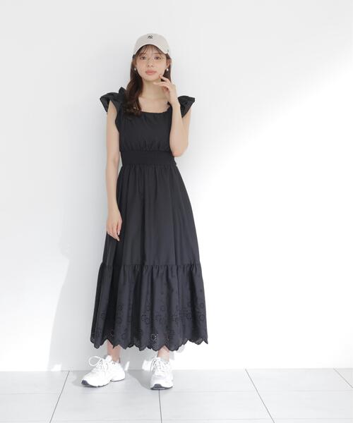 PROPORTION BODY DRESSING（プロポーションボディドレッシング）の「＜Ｅ＞コットンエンブロイダリーワンピース / 1216147402（ワンピース・レディース・ブラック/ピンク/ホワイト・MEDIUM/P/S/SMALL）」の18枚目の写真