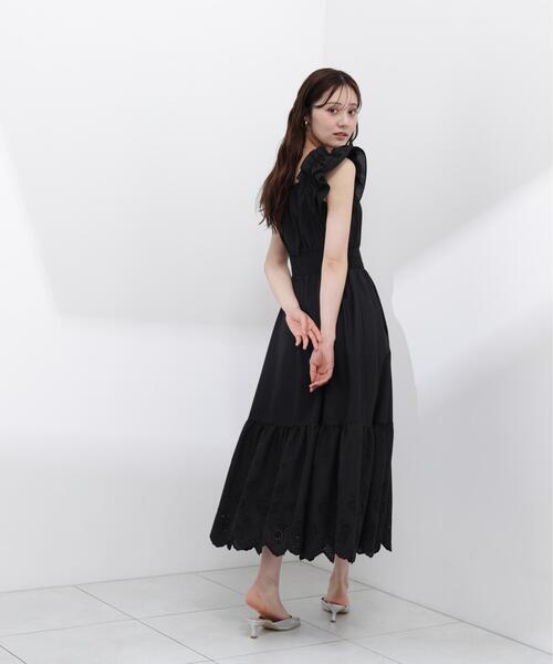 PROPORTION BODY DRESSING(プロポーションボディドレッシング)の「<E>コットンエンブロイダリーワンピース / 1216147402(ワンピース・レディース・ブラック/ピンク/ホワイト・MEDIUM/P/S/SMALL)」の11枚目の写真
