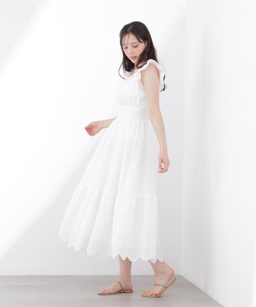 PROPORTION BODY DRESSING（プロポーションボディドレッシング）の「＜Ｅ＞コットンエンブロイダリーワンピース / 1216147402（ワンピース・レディース・ブラック/ピンク/ホワイト・MEDIUM/P/S/SMALL）」の7枚目の写真