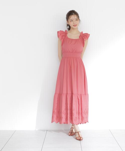 PROPORTION BODY DRESSING(プロポーションボディドレッシング)の「<E>コットンエンブロイダリーワンピース / 1216147402(ワンピース・レディース・ブラック/ピンク/ホワイト・MEDIUM/P/S/SMALL)」の22枚目の写真