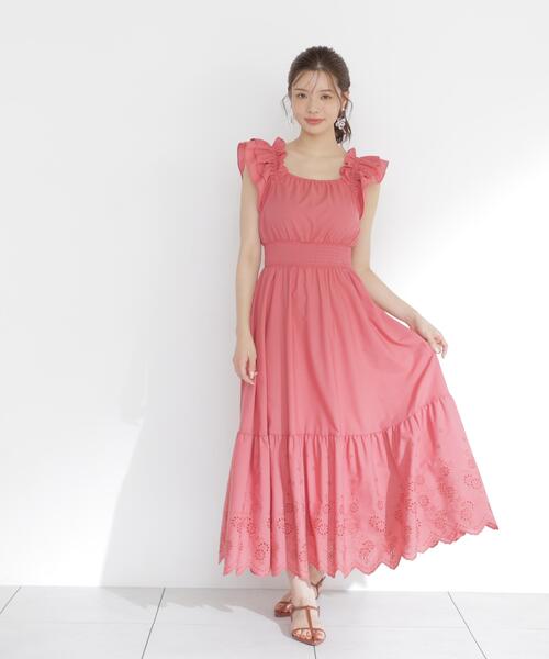 PROPORTION BODY DRESSING(プロポーションボディドレッシング)の「<E>コットンエンブロイダリーワンピース / 1216147402(ワンピース・レディース・ブラック/ピンク/ホワイト・MEDIUM/P/S/SMALL)」の21枚目の写真