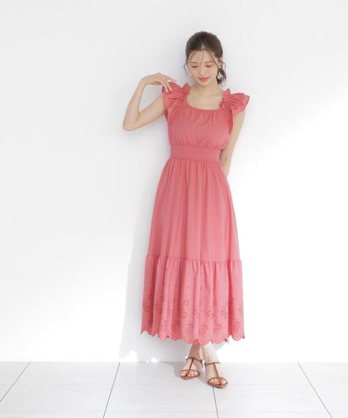 PROPORTION BODY DRESSING(プロポーションボディドレッシング)の「<E>コットンエンブロイダリーワンピース / 1216147402(ワンピース・レディース・ブラック/ピンク/ホワイト・MEDIUM/P/S/SMALL)」の20枚目の写真
