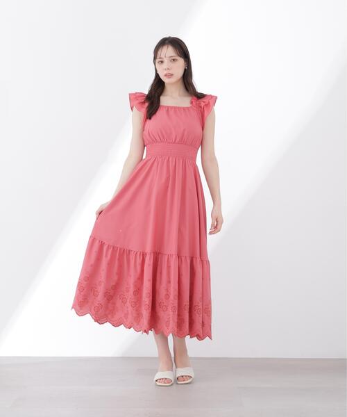PROPORTION BODY DRESSING(プロポーションボディドレッシング)の「<E>コットンエンブロイダリーワンピース / 1216147402(ワンピース・レディース・ブラック/ピンク/ホワイト・MEDIUM/P/S/SMALL)」の16枚目の写真