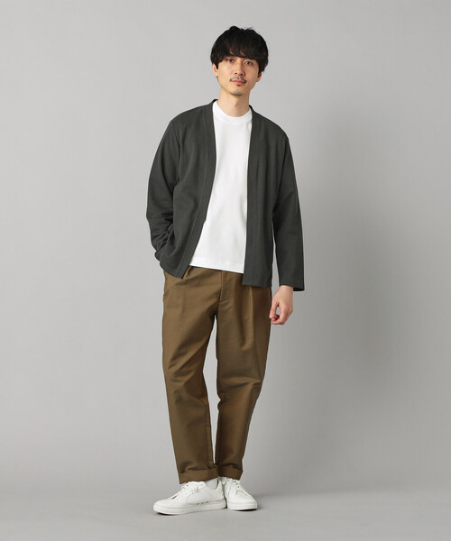 COMME CA MEN(コムサメン)の「シルキースムース ポンチTシャツ(Tシャツ/カットソー・メンズ・ネイビー/ベージュ/ホワイト・L/M)」の6枚目の写真