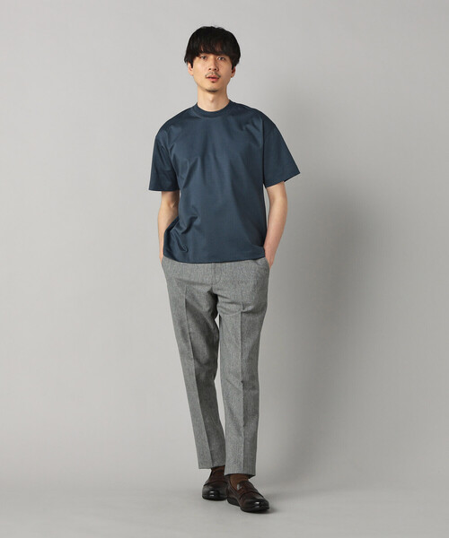 COMME CA MEN(コムサメン)の「シルキースムース ポンチTシャツ(Tシャツ/カットソー・メンズ・ネイビー/ベージュ/ホワイト・L/M)」の12枚目の写真