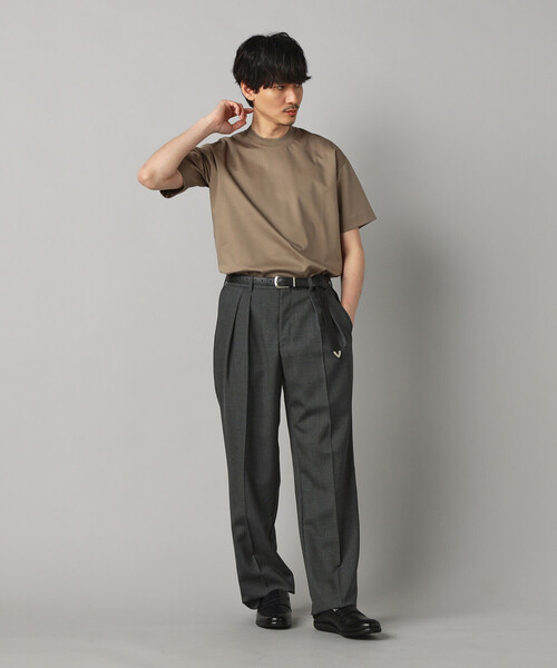 COMME CA MEN(コムサメン)の「シルキースムース ポンチTシャツ(Tシャツ/カットソー・メンズ・ネイビー/ベージュ/ホワイト・L/M)」の15枚目の写真