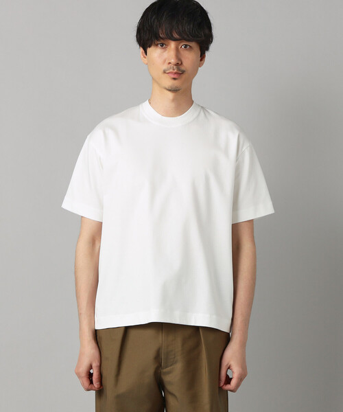 COMME CA MEN(コムサメン)の「シルキースムース ポンチTシャツ(Tシャツ/カットソー・メンズ・ネイビー/ベージュ/ホワイト・L/M)」の18枚目の写真