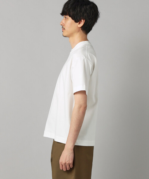 COMME CA MEN(コムサメン)の「シルキースムース ポンチTシャツ(Tシャツ/カットソー・メンズ・ネイビー/ベージュ/ホワイト・L/M)」の19枚目の写真