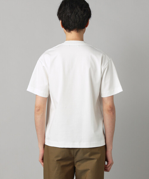 COMME CA MEN(コムサメン)の「シルキースムース ポンチTシャツ(Tシャツ/カットソー・メンズ・ネイビー/ベージュ/ホワイト・L/M)」の20枚目の写真