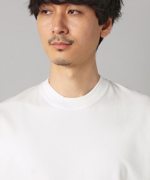 COMME CA MEN(コムサメン)の「シルキースムース ポンチTシャツ(Tシャツ/カットソー・メンズ・ネイビー/ベージュ/ホワイト・L/M)」の21枚目の写真