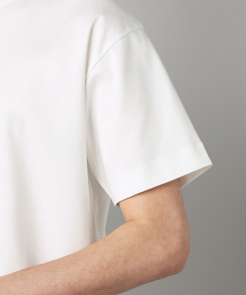 COMME CA MEN(コムサメン)の「シルキースムース ポンチTシャツ(Tシャツ/カットソー・メンズ・ネイビー/ベージュ/ホワイト・L/M)」の22枚目の写真