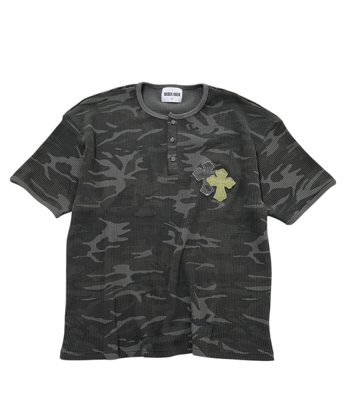 SK8ER ROCK(スケーターロック)の「Double Cross Camouflage T-Shirt ((dark gray))(Tシャツ/カットソー・レディース・その他・ONE SIZE)」の1枚目の写真