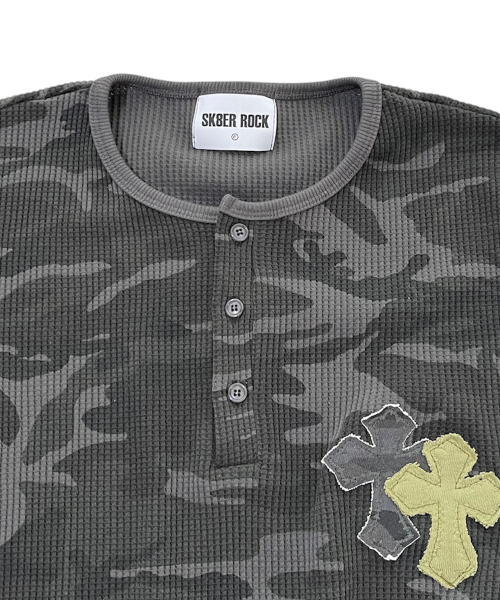 SK8ER ROCK(スケーターロック)の「Double Cross Camouflage T-Shirt ((dark gray))(Tシャツ/カットソー・レディース・その他・ONE SIZE)」の3枚目の写真