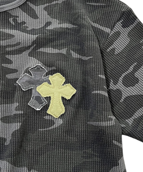 SK8ER ROCK(スケーターロック)の「Double Cross Camouflage T-Shirt ((dark gray))(Tシャツ/カットソー・レディース・その他・ONE SIZE)」の5枚目の写真