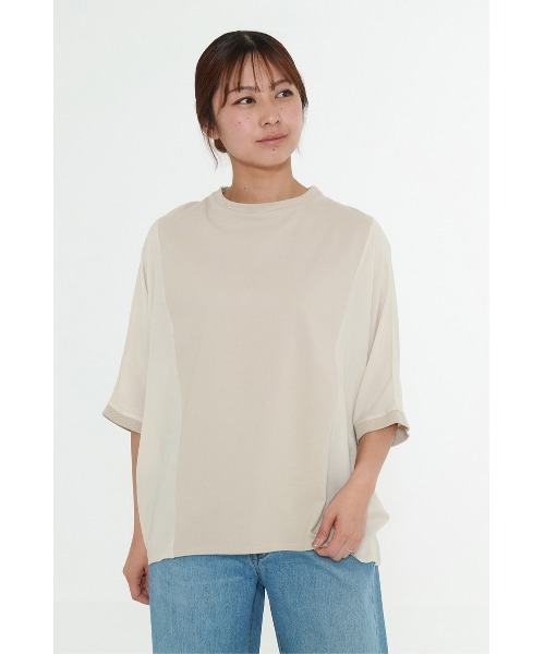 HEART MARKET(ハートマーケット)の「やわらかタッチワイドプルオーバー(Tシャツ/カットソー・レディース・サックスブルー/ナチュラル/ブラック/ホワイト・FREE)」の11枚目の写真