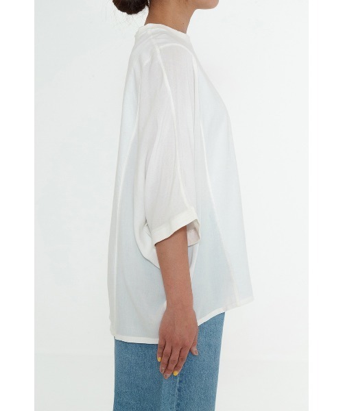 HEART MARKET(ハートマーケット)の「やわらかタッチワイドプルオーバー(Tシャツ/カットソー・レディース・サックスブルー/ナチュラル/ブラック/ホワイト・FREE)」の15枚目の写真