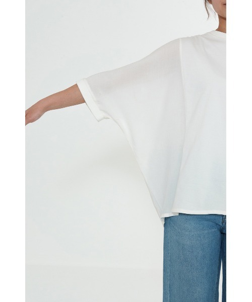 HEART MARKET(ハートマーケット)の「やわらかタッチワイドプルオーバー(Tシャツ/カットソー・レディース・サックスブルー/ナチュラル/ブラック/ホワイト・FREE)」の17枚目の写真