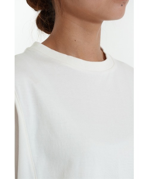 HEART MARKET(ハートマーケット)の「やわらかタッチワイドプルオーバー(Tシャツ/カットソー・レディース・サックスブルー/ナチュラル/ブラック/ホワイト・FREE)」の19枚目の写真