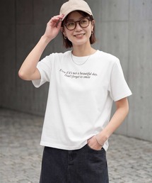 STYLE DELI（スタイルデリ）の「スモールメッセージロゴTシャツ（Tシャツ/カットソー）」
