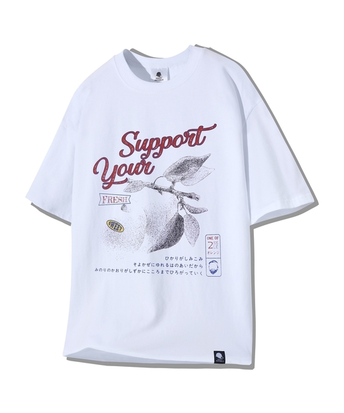 GHOST REPUBLIC(ゴーストリパブリック)の「サポートユーグラフィック半袖Tシャツ2カラーGT-390(Tシャツ/カットソー・レディース・ブラック/ホワイト・MEDIUM/LARGE/X-LARGE)」の2枚目の写真
