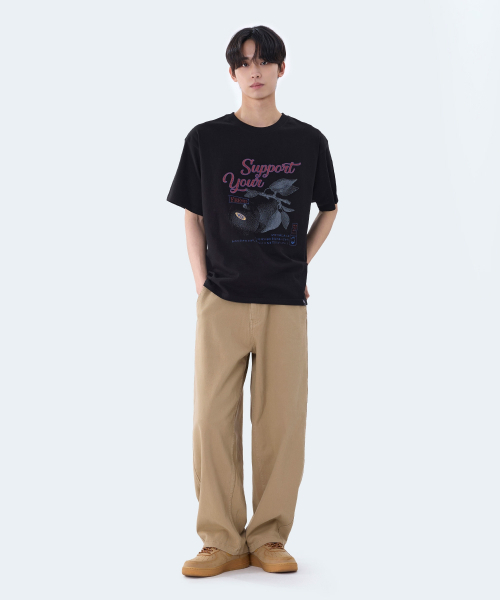 GHOST REPUBLIC(ゴーストリパブリック)の「サポートユーグラフィック半袖Tシャツ2カラーGT-390(Tシャツ/カットソー・レディース・ブラック/ホワイト・MEDIUM/LARGE/X-LARGE)」の21枚目の写真