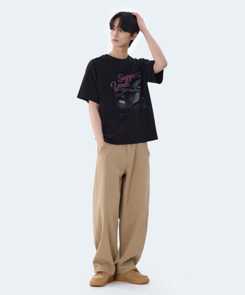 GHOST REPUBLIC(ゴーストリパブリック)の「サポートユーグラフィック半袖Tシャツ2カラーGT-390(Tシャツ/カットソー・レディース・ブラック/ホワイト・MEDIUM/LARGE/X-LARGE)」の20枚目の写真