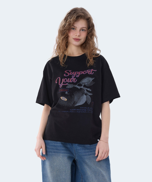 GHOST REPUBLIC(ゴーストリパブリック)の「サポートユーグラフィック半袖Tシャツ2カラーGT-390(Tシャツ/カットソー・レディース・ブラック/ホワイト・MEDIUM/LARGE/X-LARGE)」の19枚目の写真