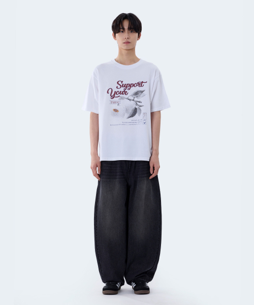 GHOST REPUBLIC(ゴーストリパブリック)の「サポートユーグラフィック半袖Tシャツ2カラーGT-390(Tシャツ/カットソー・レディース・ブラック/ホワイト・MEDIUM/LARGE/X-LARGE)」の13枚目の写真