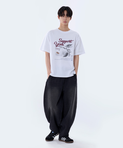 GHOST REPUBLIC(ゴーストリパブリック)の「サポートユーグラフィック半袖Tシャツ2カラーGT-390(Tシャツ/カットソー・レディース・ブラック/ホワイト・MEDIUM/LARGE/X-LARGE)」の12枚目の写真