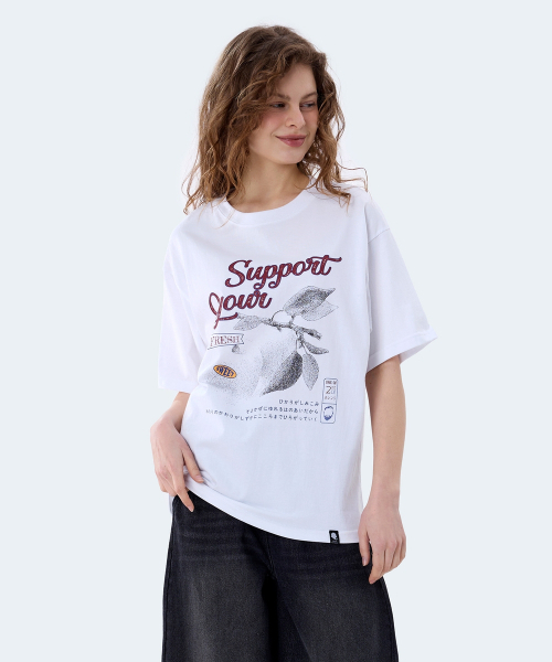 GHOST REPUBLIC(ゴーストリパブリック)の「サポートユーグラフィック半袖Tシャツ2カラーGT-390(Tシャツ/カットソー・レディース・ブラック/ホワイト・MEDIUM/LARGE/X-LARGE)」の10枚目の写真