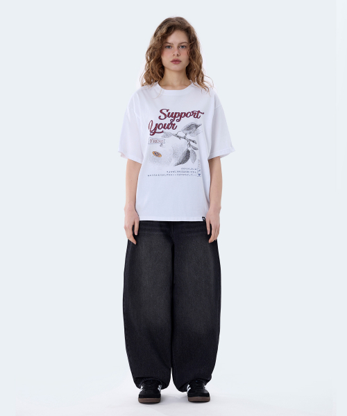 GHOST REPUBLIC(ゴーストリパブリック)の「サポートユーグラフィック半袖Tシャツ2カラーGT-390(Tシャツ/カットソー・レディース・ブラック/ホワイト・MEDIUM/LARGE/X-LARGE)」の9枚目の写真