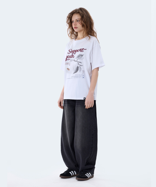 GHOST REPUBLIC(ゴーストリパブリック)の「サポートユーグラフィック半袖Tシャツ2カラーGT-390(Tシャツ/カットソー・レディース・ブラック/ホワイト・MEDIUM/LARGE/X-LARGE)」の8枚目の写真